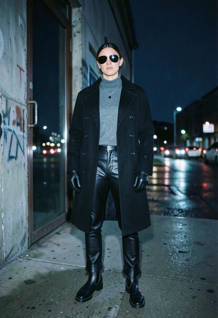 27-year-old androgynous non-binary techno purist with quiet intensity and years of underground cred, moving like a shadow through Berlin's raw clubs