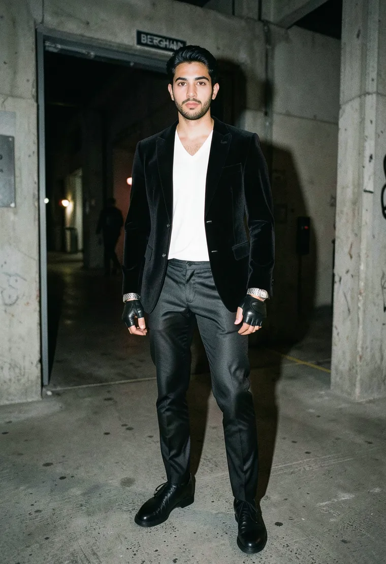 a 32-year-old, genderqueer techno head of Middle Eastern descent with an air of subtle sophistication