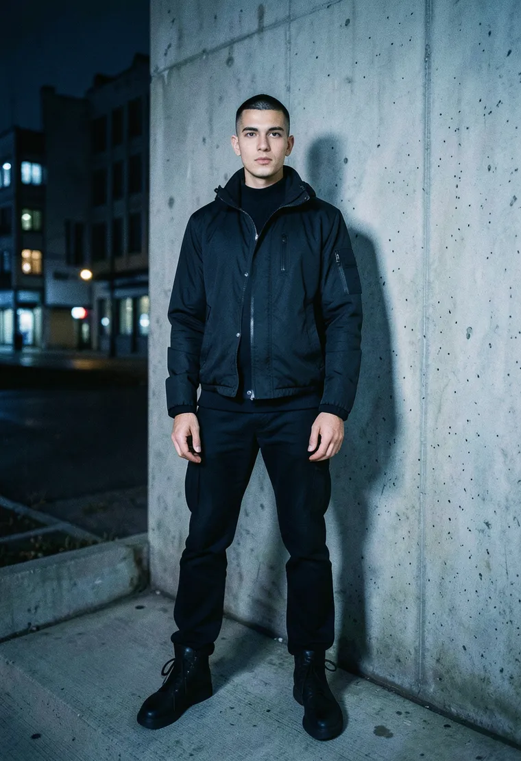 32-year-old non-binary East German industrial sound designer with understated queer energy