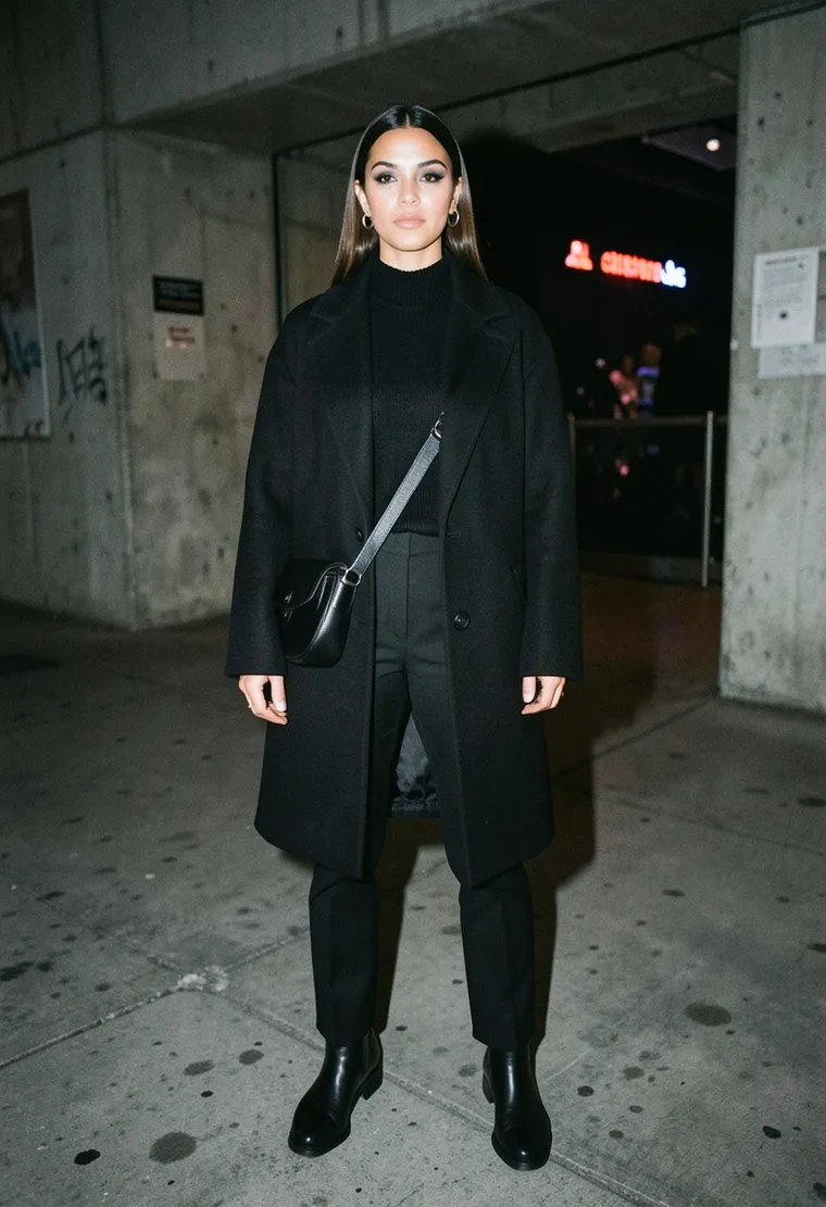 A 32-year-old queer Latina DJ with a calm, introspective vibe, exuding understated techno credibility.