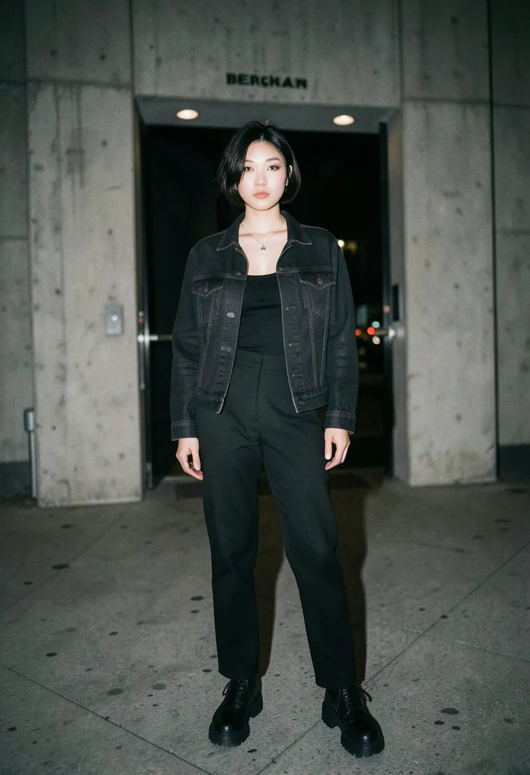 30-year-old queer non-binary femme of Japanese and Korean descent with a subtle, sharp edge