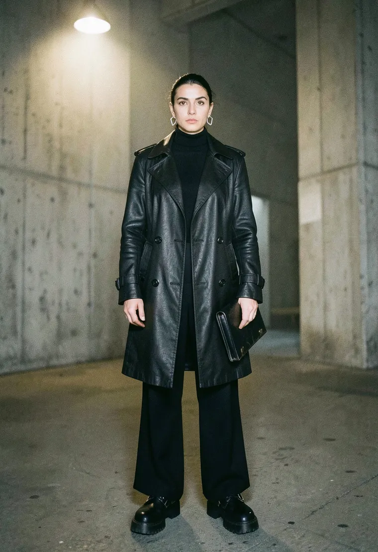A 40-year-old genderqueer Turkish-German photographer with intense, observant eyes and a quiet, weathered presence