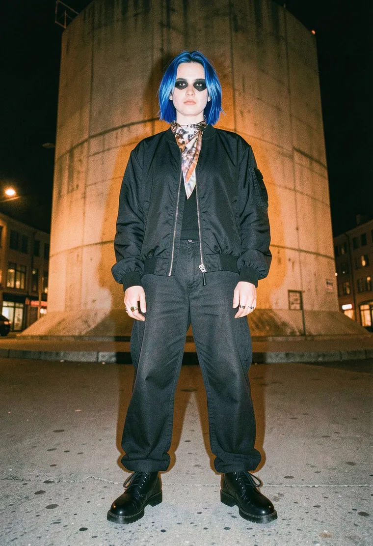 A 38 year-old genderfluid techno DJ of Turkish descent, radiating nonchalant iconoclasm
