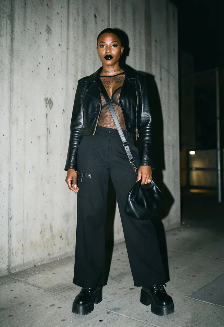 31-year-old queer Black femme with a calm, commanding energy and a sharp eye for underground fashion.