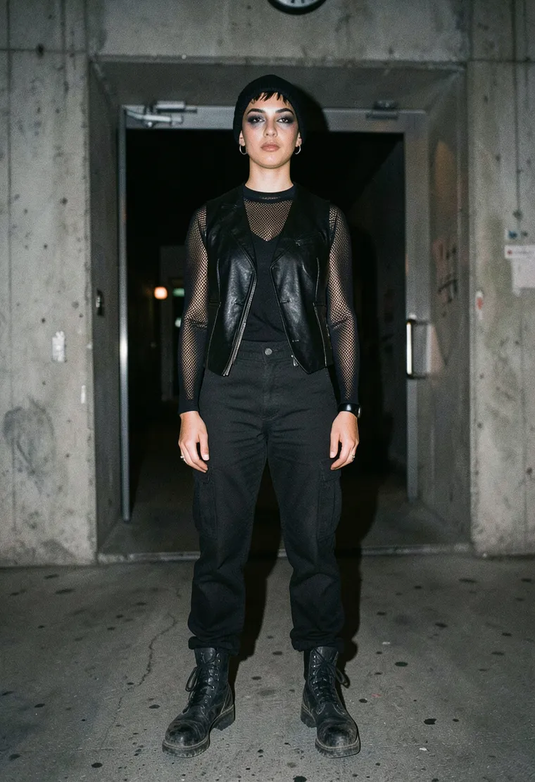 A 32-year-old non-binary person of Middle Eastern descent with a calm, confident energy.
