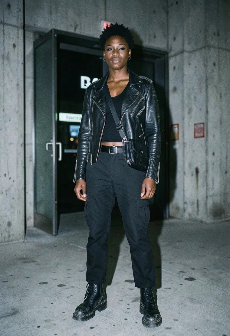 32-year-old Black nonbinary Berlin local with calm, grounded energy
