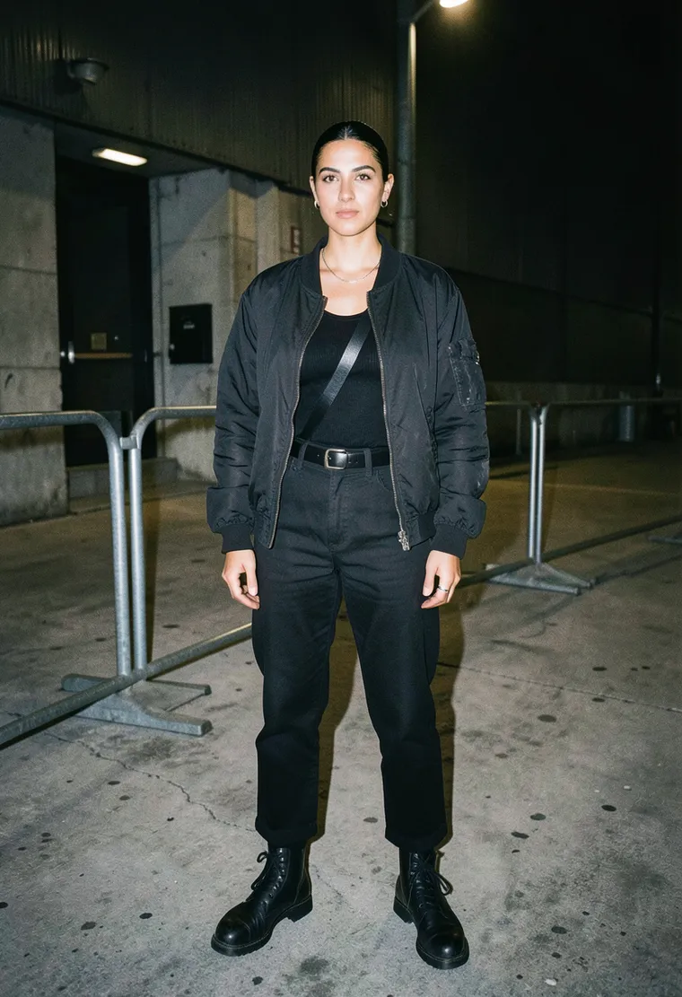33-year-old queer Turkish-German woman with calm, no-nonsense energy; looks like she’s done this a hundred times and isn’t trying to impress anyone.