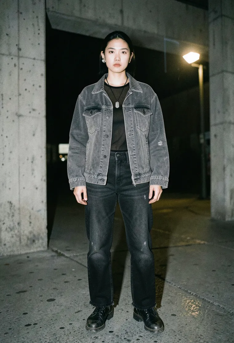 34-year-old non-binary East Asian sound artist with a quiet, intense, and effortlessly unbothered underground energy.