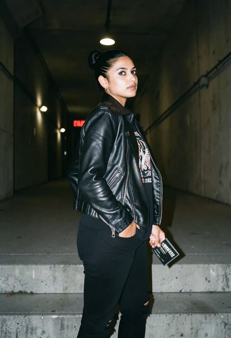 33-year-old Indian woman, queer, raver, with a +10yre techno cred