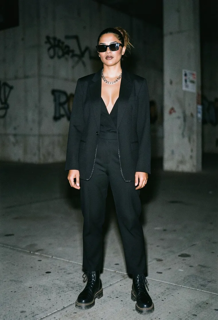 A 34-year-old mixed-race queer femme with sharp, based energy