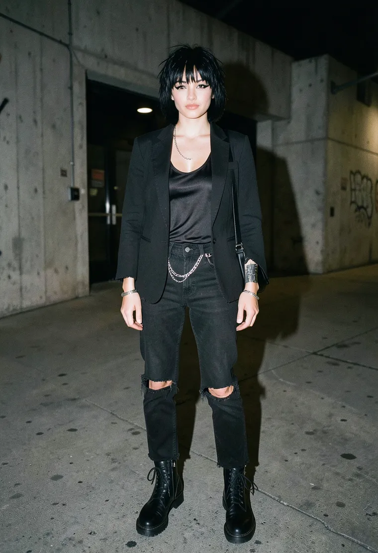 32 gender-fluid person with mixed European heritage, quiet intensity, moves with natural rhythm